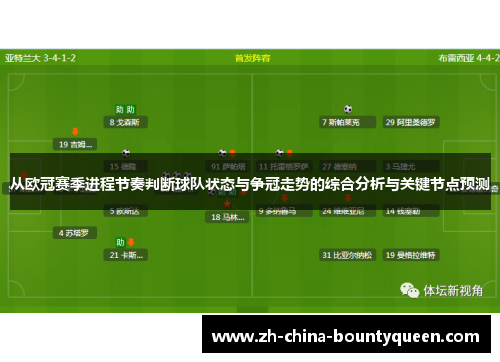 从欧冠赛季进程节奏判断球队状态与争冠走势的综合分析与关键节点预测
